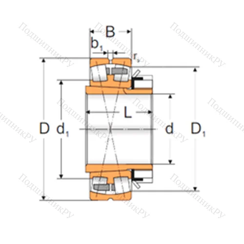 Подшипник роликовый радиальный самоцентрирующийся 22220 KMBW 33+H 320