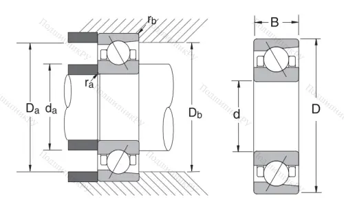 Сверхточный подшипник 7007 CTRV 1VSULP 3
