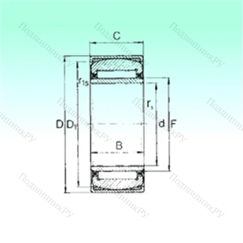 Подшипник игольчатый радиальный PNA 30/52