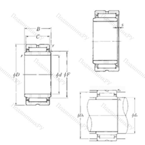 Подшипник игольчатый радиальный MR 202820+MI-162020