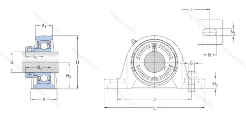 Подшипниковый узел SY 55 TF в Чите