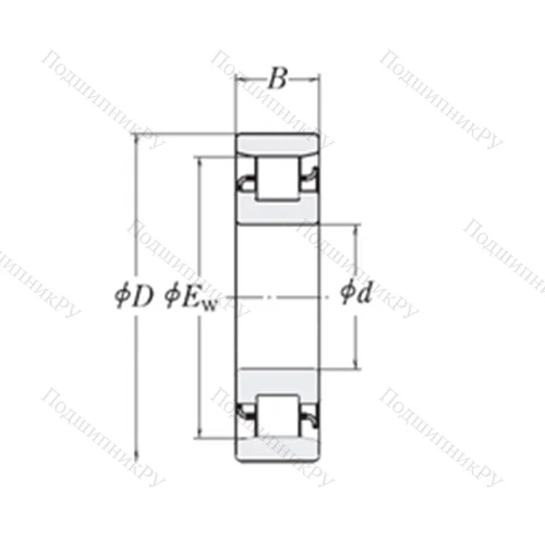 Подшипник роликовый радиальный XLRJ 10