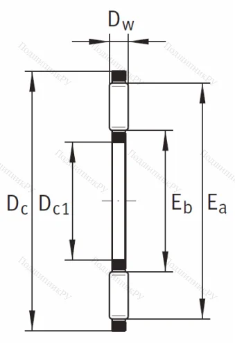 Игольчатый подшипник подшипник AXK 1730 A/0-10 от производителя  INA