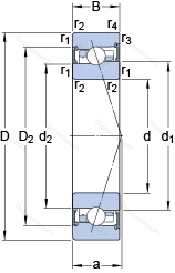 Подшипник S 7008 FW/HC