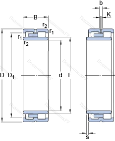 Подшипник NNU 49/670 B/SPW 33X