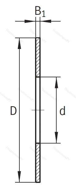 Игольчатый подшипник упорное кольцо AS 1730