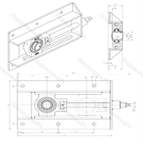 Подшипниковый узел шариковый радиальный UCT 202+WB