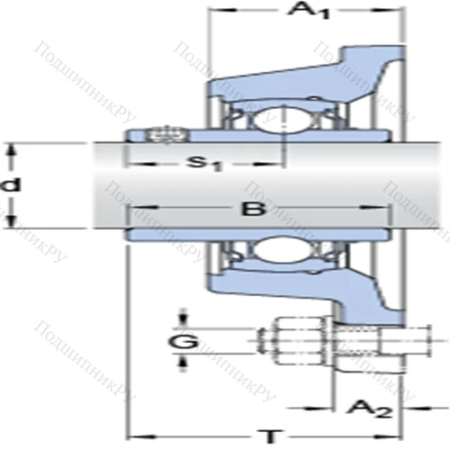 Фланцевые подшипниковые узлы типа Y с прямоугольным фланцем для высоких температур