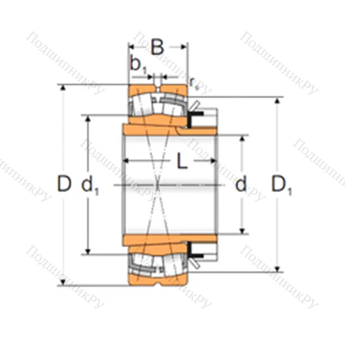 Подшипник роликовый радиальный самоцентрирующийся 22216 KW 33+H 316
