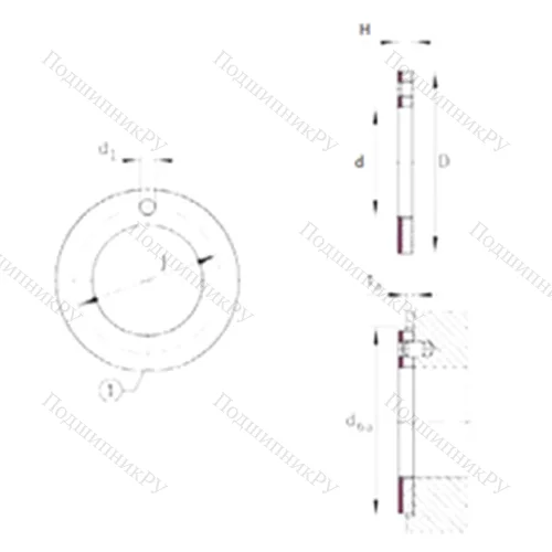 Подшипник скольжения EGW 28-E 40
