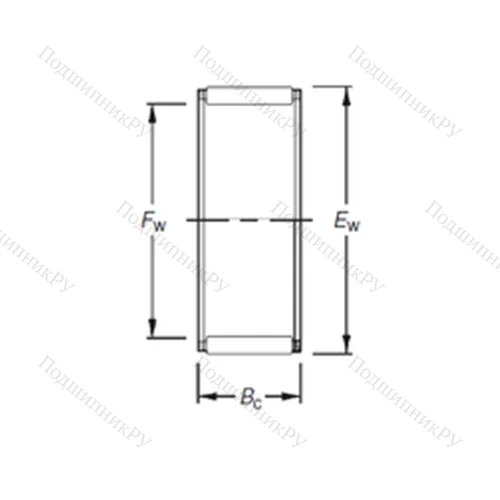Подшипник игольчатый радиальный WJC-101208
