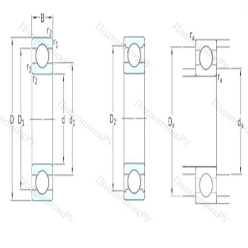 Подшипник шариковый радиальный 16002 от производителя  SKF