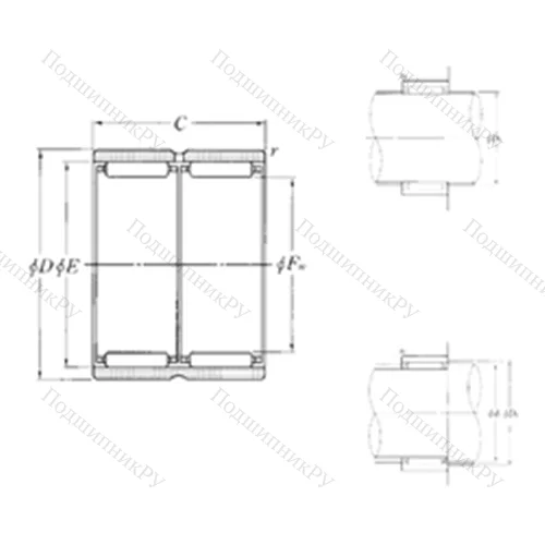 Подшипник игольчатый радиальный RNAO-22?30?26ZW