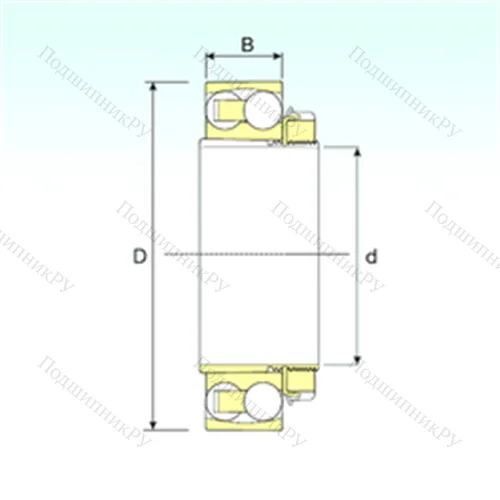 Подшипник шариковый радиальный самоцентрирующийся 2312 K+H 2312