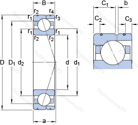 Подшипник 7032 CD/P 4AL