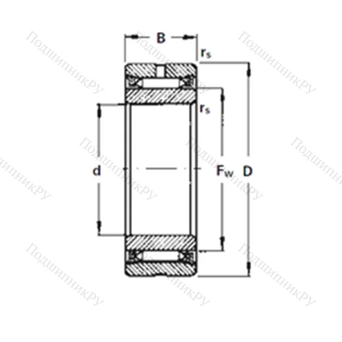 Подшипник игольчатый радиальный NA 3140
