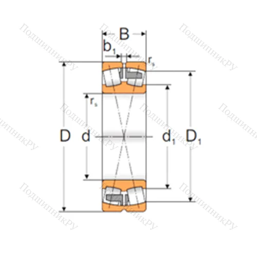 Подшипник роликовый радиальный самоцентрирующийся 23034 MAW 33