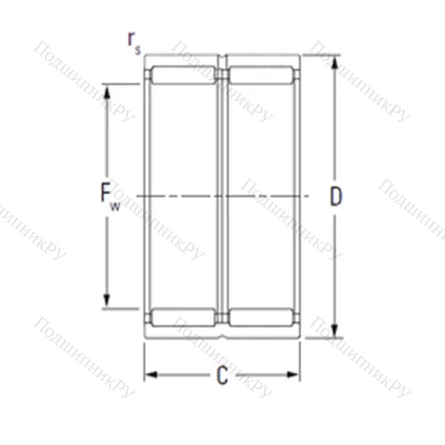 Подшипник игольчатый радиальный NWQ 457234WII