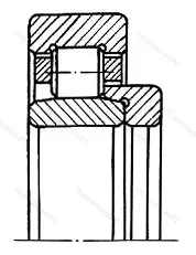 Подшипник  52630 (NU 2330+HJ 2330) размер 150x320x123/108