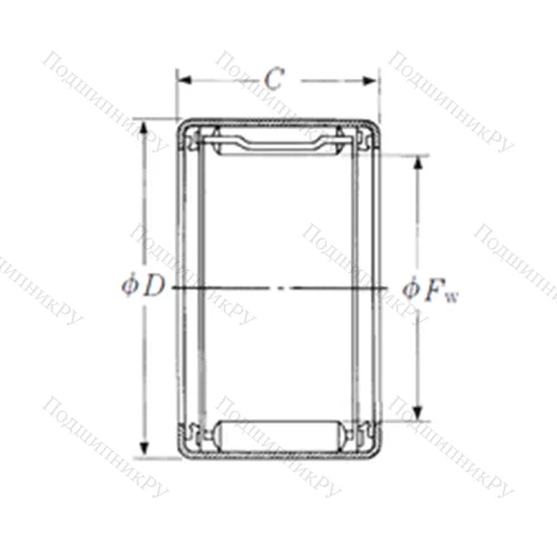 Подшипник игольчатый радиальный FJHTT-1216 от производителя  NSK