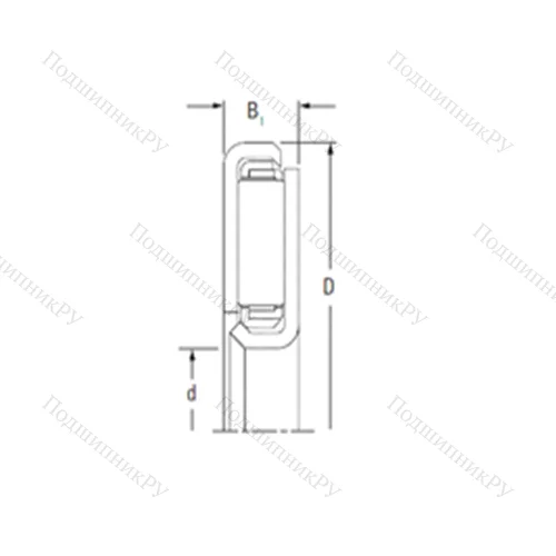 Подшипник игольчатый упорный FNTKF-1837