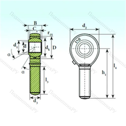 Подшипник скольжения сферический TSM 22