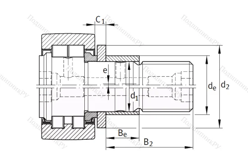 Подшипник PWKRE 47 2RS от производителя  INA