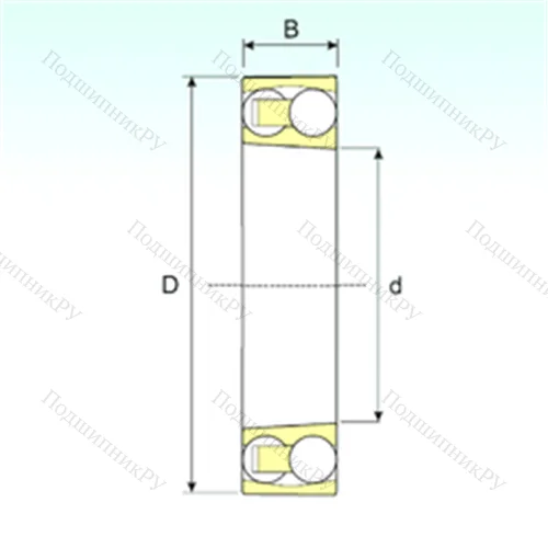 Подшипник шариковый радиальный самоцентрирующийся 1306 KTN 9
