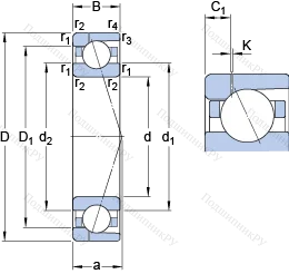Подшипник 7026 ACD/HCP 4AH 1