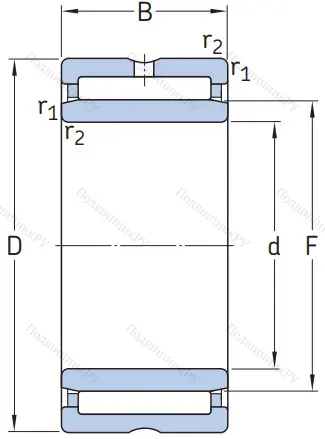 Игольчатый подшипник NKI 25/30 от производителя  SKF
