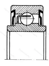 Модификация подшипника 6-1280912КС1 размер 60x85x11/13