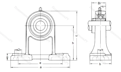 Подшипниковый узел UCPH 204 в Чите