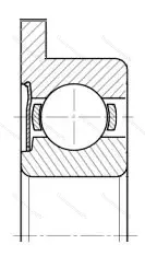 Модификация подшипника 5-3860083 размер 3x7/8,1x3/0,8