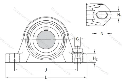 Подшипниковый корпус SYK 506 в Чите