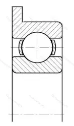 Подшипник  1840086 размер 6x13x3,5 от производителя  ГПЗ-4