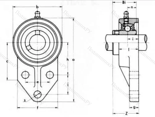 Подшипниковый корпус FK 205 ASAHI в Чите