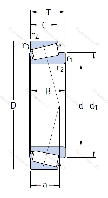 Конический роликовый подшипник