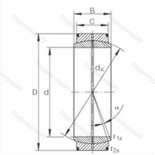 Подшипник шарнирный GE 420-DO