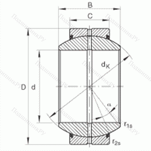 Подшипник шарнирный GE 100-FO-2RS