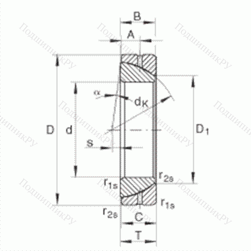 Подшипник шарнирный GE 120-SX